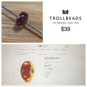 Trollbeads - Red Bubbles Bead
